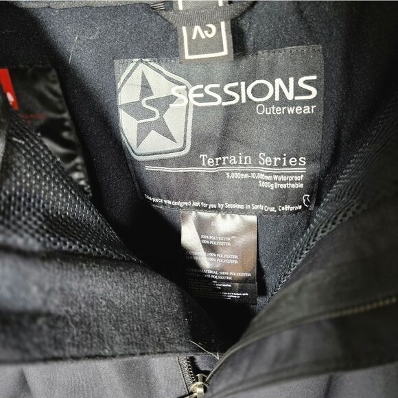 Sessions Achilles Snowboard ski snow Pants mens size xs black extra small - Picture 5 of 16